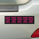 Search for keep calm bumper stickers Vote