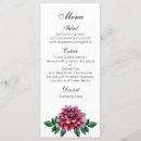 Search for burgundy dinner party wedding menus Floral