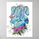 Search for blue elephant posters Floral