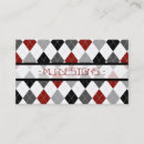 Search for argyle patterns business cards Black