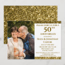 Search for 50 years wedding anniversary invitations Glitter