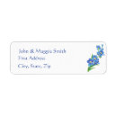Search for forget me not return address labels Watercolor