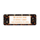 Search for cute skull return address labels Halloween party