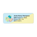 Search for decorated egg return address labels Easter egg hunt