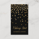 Search for confetti business cards Makeup artist