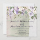Search for purple and ivory wedding invitations Green