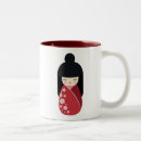Search for japanese geisha mugs Kokeshi