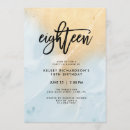 Search for light blue 18th birthday invitations Modern