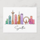 Search for washington cityscape postcards America