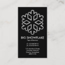 Search for snowflake business cards Background