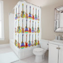 Search for guitar shower curtains Modern