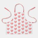Search for romantic kids aprons Hearts
