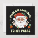 Search for peace sign christmas cards Groovy