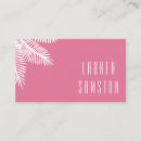 Search for palm business cards Chic