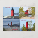 Search for michigan lighthouse postcards Lake michigan lighthouses
