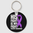 Search for epilepsy purple ribbon key rings Awareness