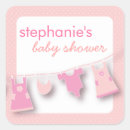 Search for pink dress baby shower stickers Girl