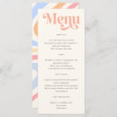 Search for retro wedding menus Simple