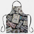 Search for typing aprons Alphabet