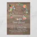 Search for rustic tea bridal shower invitations Wood