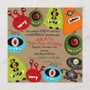 Search for monster faces invitations Kids