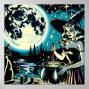 Search for black cat moon stars posters Halloween
