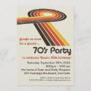 Search for 70s invitations Stripes
