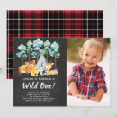 Search for boy photo 1st birthday invitations Animals