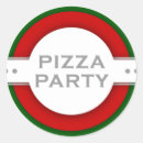 Search for pizzeria stickers Pizza party