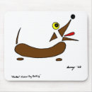 Search for dog drawing mouse mats Dachshund