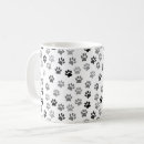 Search for white paw prints mugs Dog