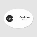 Search for oval name tags With magnetic back