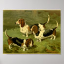 Search for basset hound art Vintage