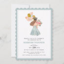 Search for brunette invitations Watercolor