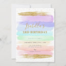 Search for brush strokes invitations Pastel