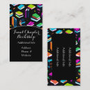 Search for book business cards Black
