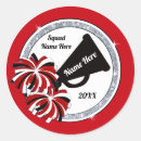 Search for cheerleaders stickers Red