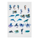 Search for marine creatures posters Dolphin