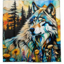 Search for wolves shower curtains Mountains