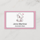 Search for parent business cards Cute