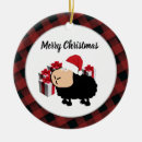 Search for santa sheep christmas tree decorations Funny