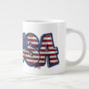 Search for usa text mugs Red white blue