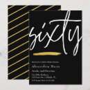 Search for sassy 60th birthday invitations Gold