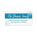 Search for glitter snowflake return address labels Xmas