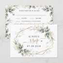 Search for emerald green and gold wedding rsvp cards Winter modern dark winery