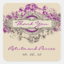 Search for purple thank you wedding stickers Grey