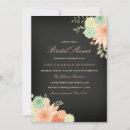Search for chalkboard bridal shower invitations Flower