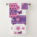 Search for purple and white bath towels Girl