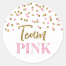 Search for pink dots baby shower stickers Gold