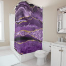 Search for purple and gold shower curtains Glitter